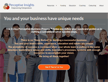 Tablet Screenshot of perceptiveinsights.com